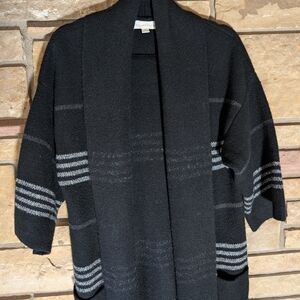 Lovestitch Charcoal Open Front Cardigan